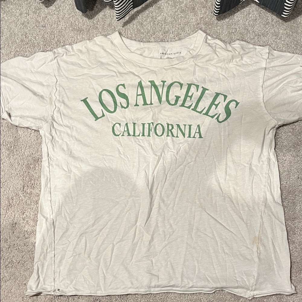 American Eagle Outfitters Los Angeles California Tee - Cream